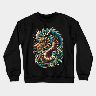 Japanese dragon Crewneck Sweatshirt